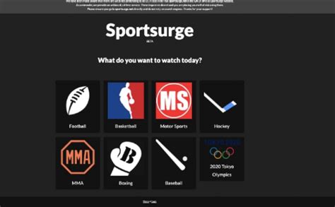 You can enjoy so many different sports streaming sites for free, this is one of them. . Sports surge net